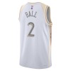 Dres Chicago Bulls Lonzo Ball Nike 2024-25 City Edition Bijela Swingman